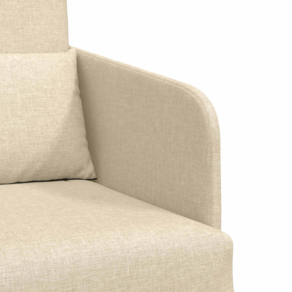 Κρεβάτι καναπές Κρεμ 65 x 80 x 83 εκ. ύφασμα