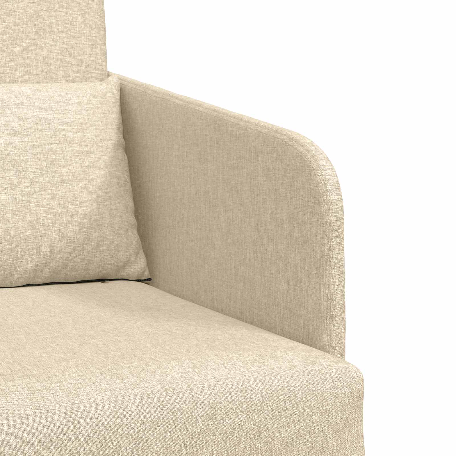 Κρεβάτι καναπές Κρεμ 65 x 80 x 83 εκ. ύφασμα
