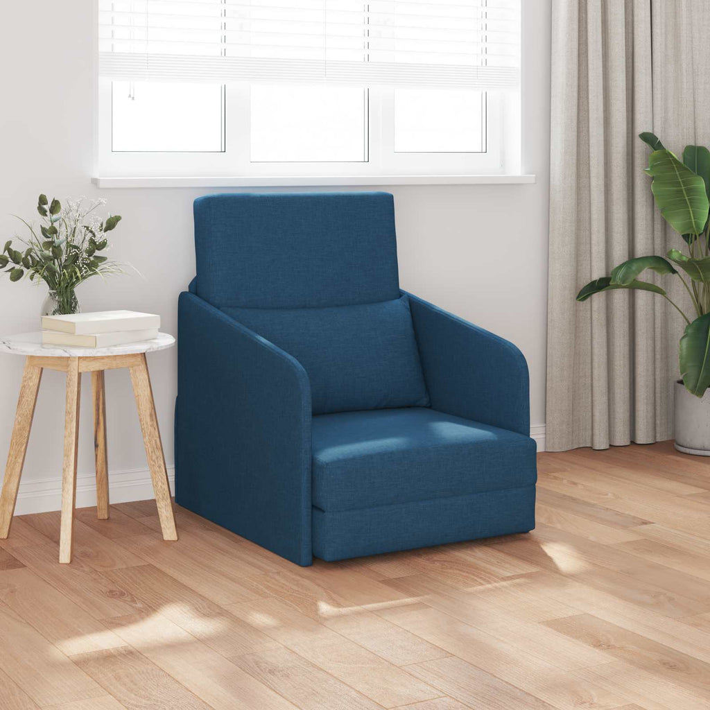 Κρεβάτι καναπές Μπλε 65 x 80 x 83 εκ. ύφασμα