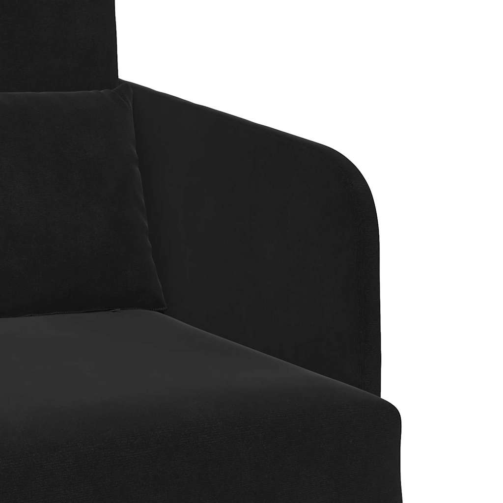 Κρεβάτι καναπές Μαύρο 65 x 80 x 83 εκ. Βελούδο