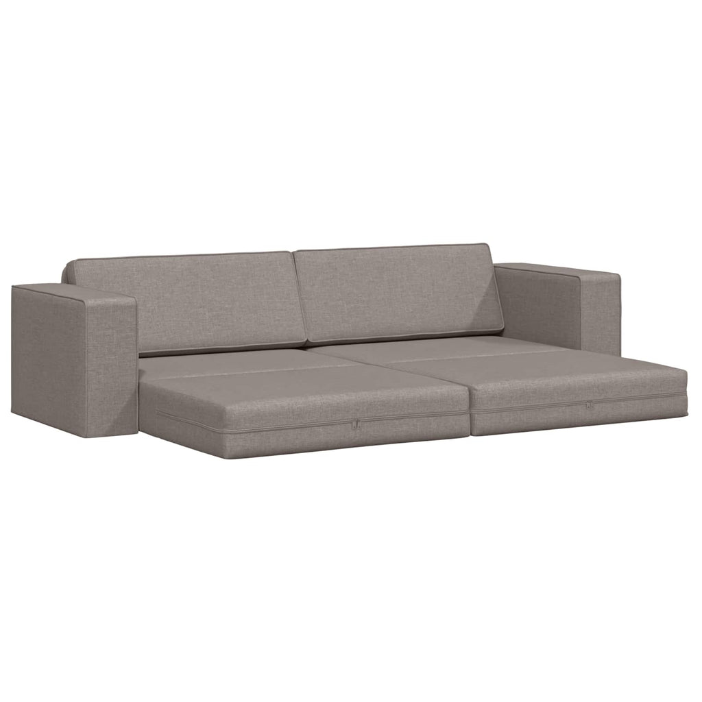 Κρεβάτι καναπές Taupe 245 x 78 x 77 εκ. ύφασμα