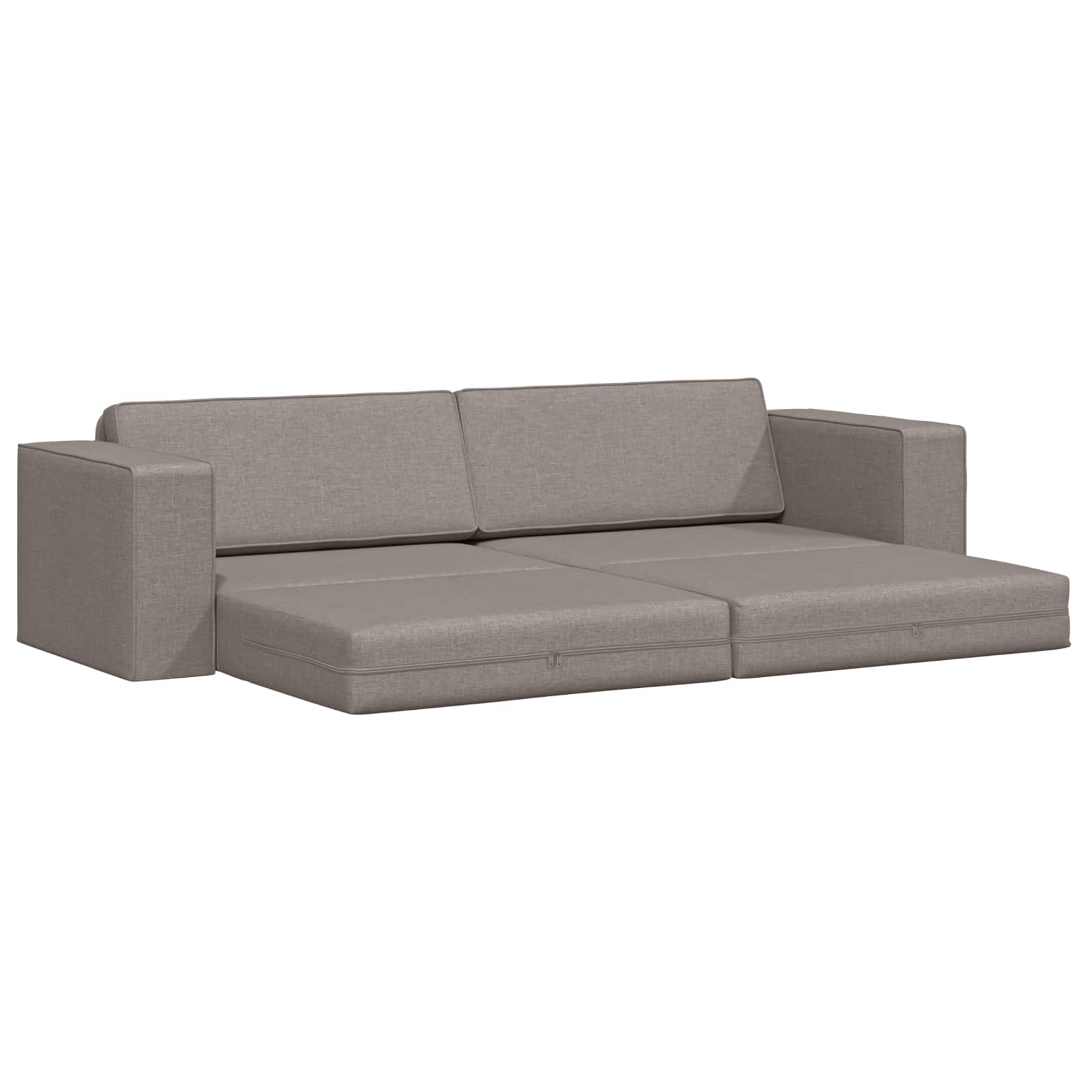 Κρεβάτι καναπές Taupe 245 x 78 x 77 εκ. ύφασμα