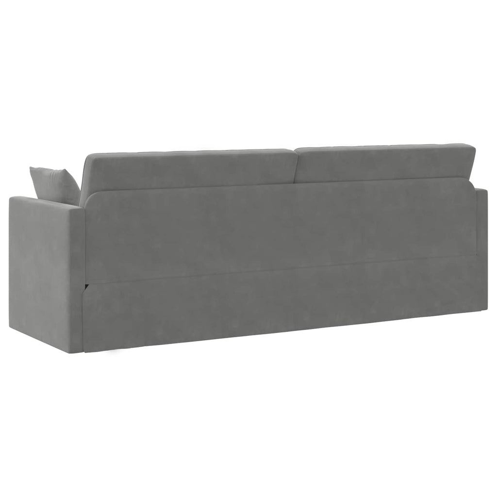 Καναπές-κρεβάτι δαπέδου Σκούρο Γκρι 213 x 70 x 77 εκ Βελούδο
