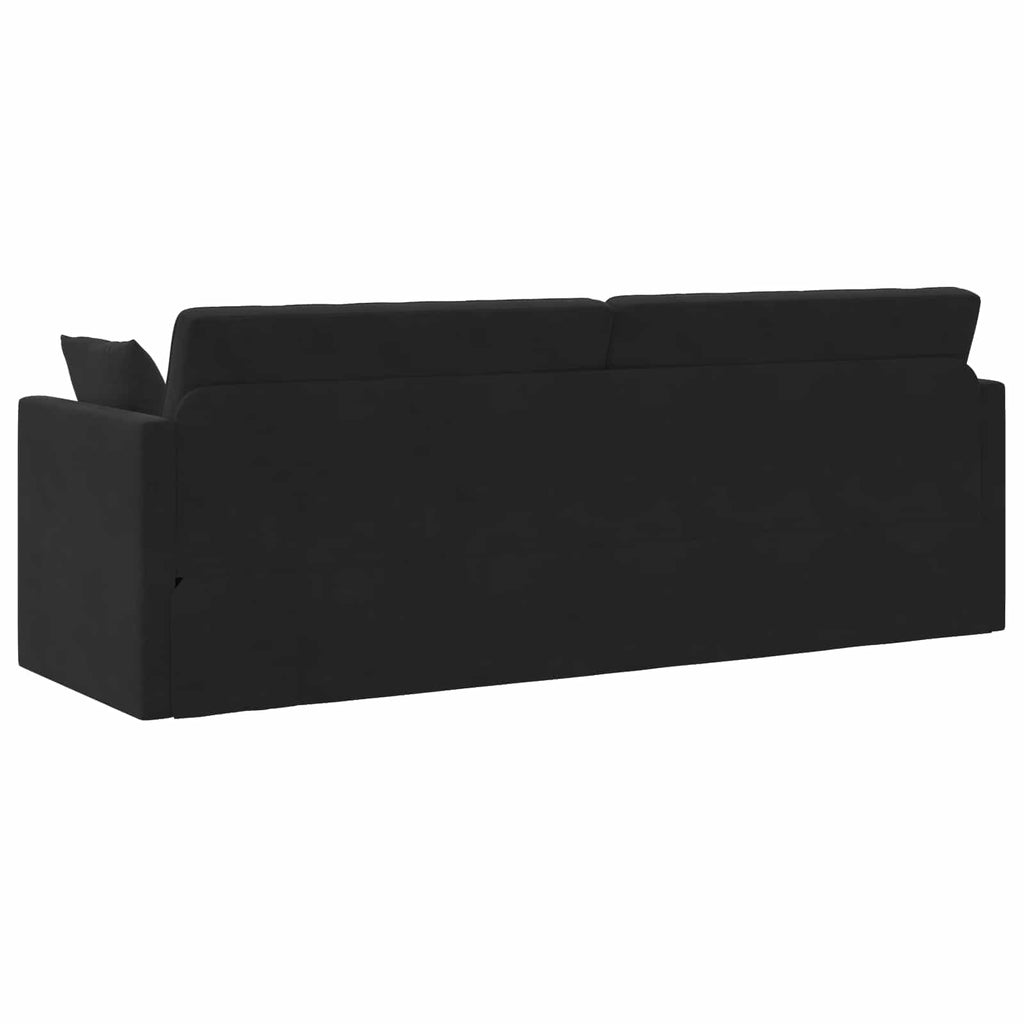 Καναπές-κρεβάτι δαπέδου Μαύρο 213 x 70 x 77 εκ Βελούδο