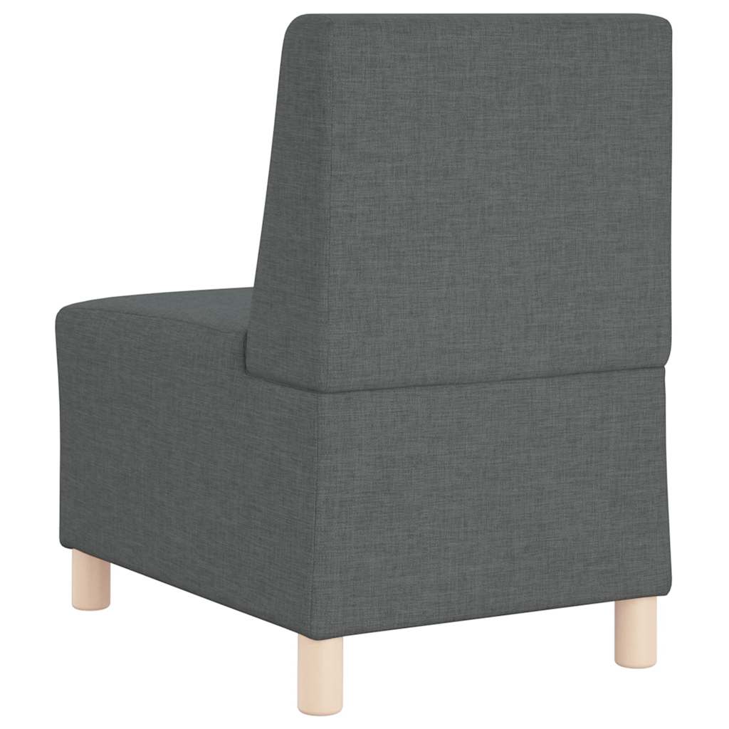 Μοντέρνο Καναπέ Χωρίς Μπράτσα Σκούρο Γκρι 55 εκ. Ύφασμα