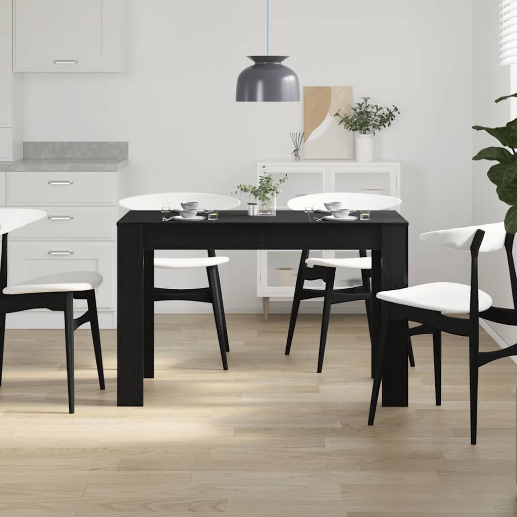 Τραπεζαρία Μαύρο Δρυς 120 x 60 x 76 εκ. από Επεξεργασμένο Ξύλο