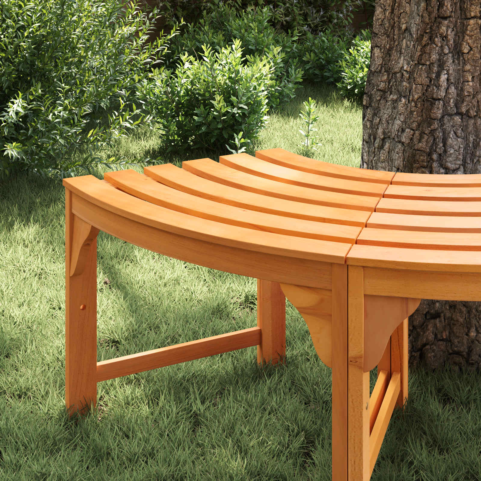 Παγκάκι Δέντρου 4 -Seater 160 x 80 x 45cm Φυσικό