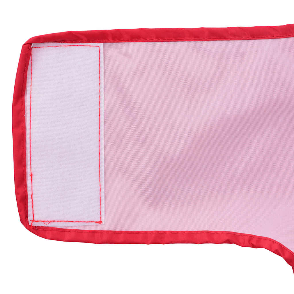 Αδιάβροχο Σκύλου με Ανακλαστικές Λωρίδες Κόκκινο Πολυεστερικό 2XL