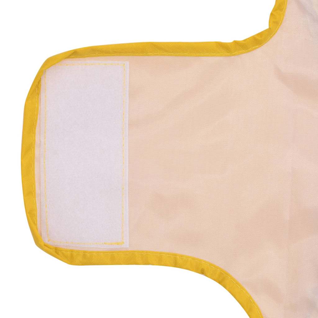 Αδιάβροχο για Σκύλους με Ανακλαστικές Λωρίδες Κίτρινο XXS από Πολυεστέρα