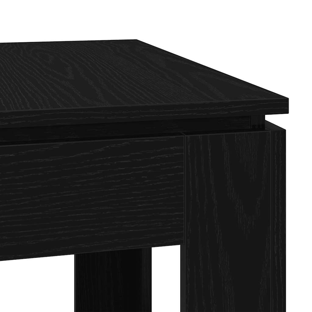 Τραπεζαρία Μαύρη Δρυς 120x60x76 εκ. από Τεχνητό Ξύλο