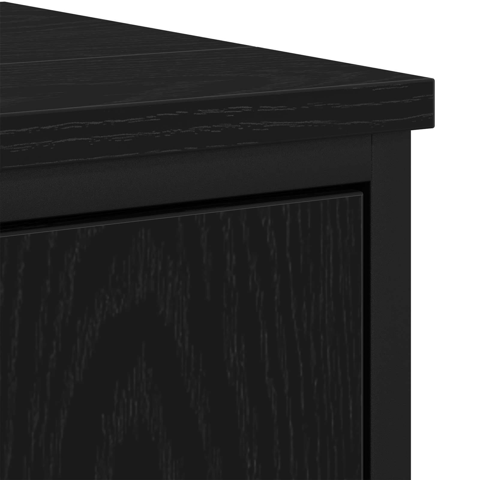 Ντουλάπα Νιπτήρα Mπάνιου Μαύρη Οξυά 60 x 30 x 60 cm