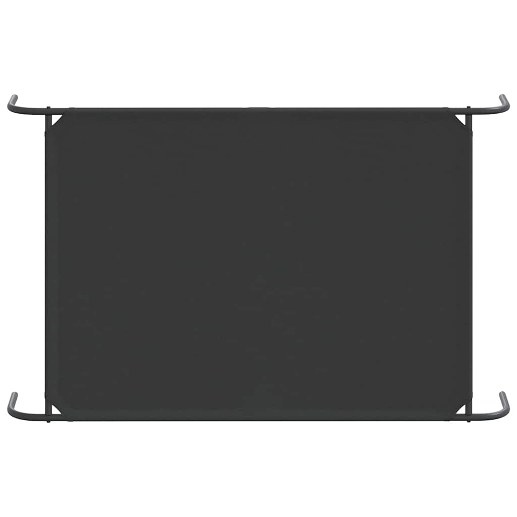 Ανυψωμένο κρεβάτι σκύλου μαύρο 150x90x20 cm ύφασμα Οξφόρδης
