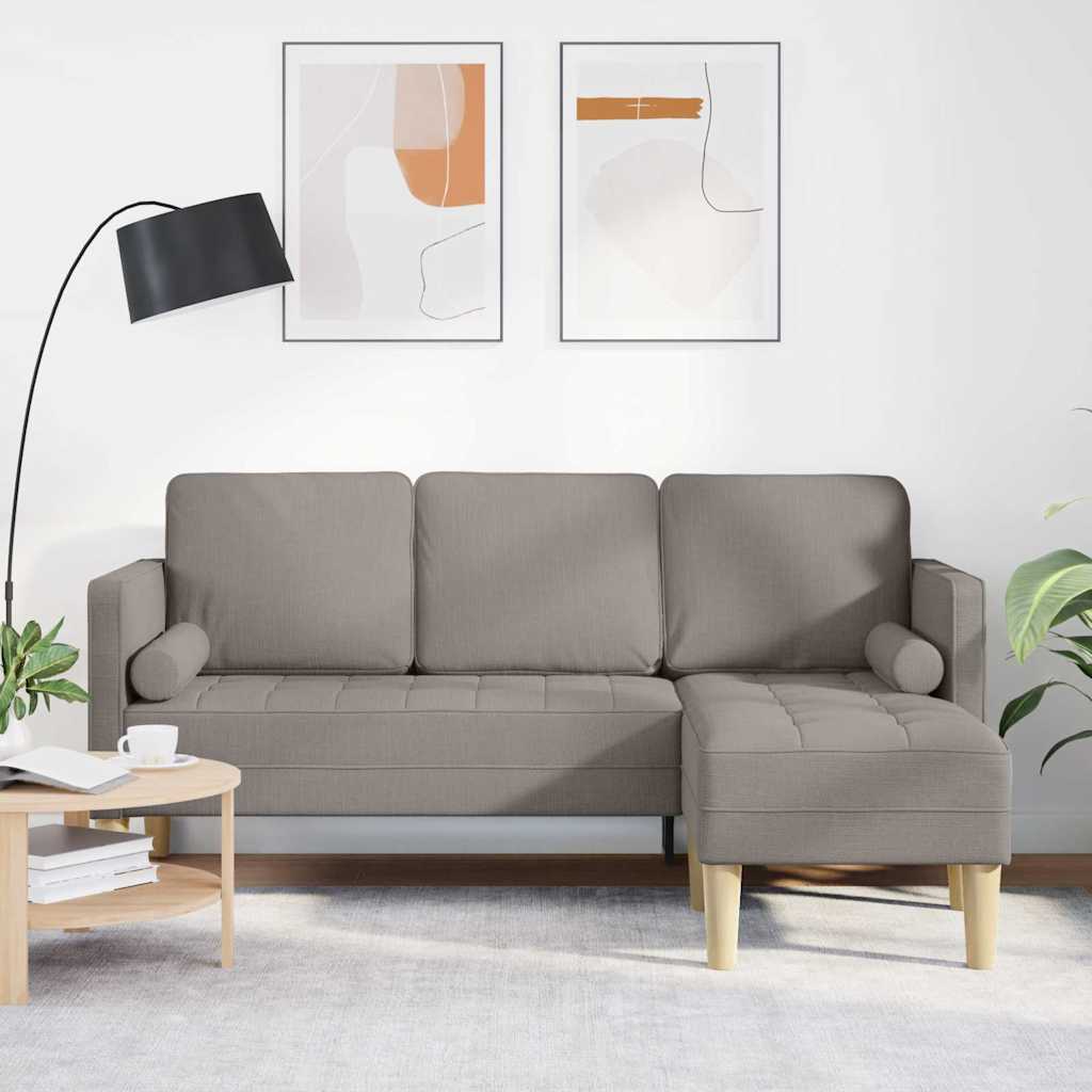 Σετ Καναπέ Taupe 173 x 131 x 67 εκ Πολυεστέρας