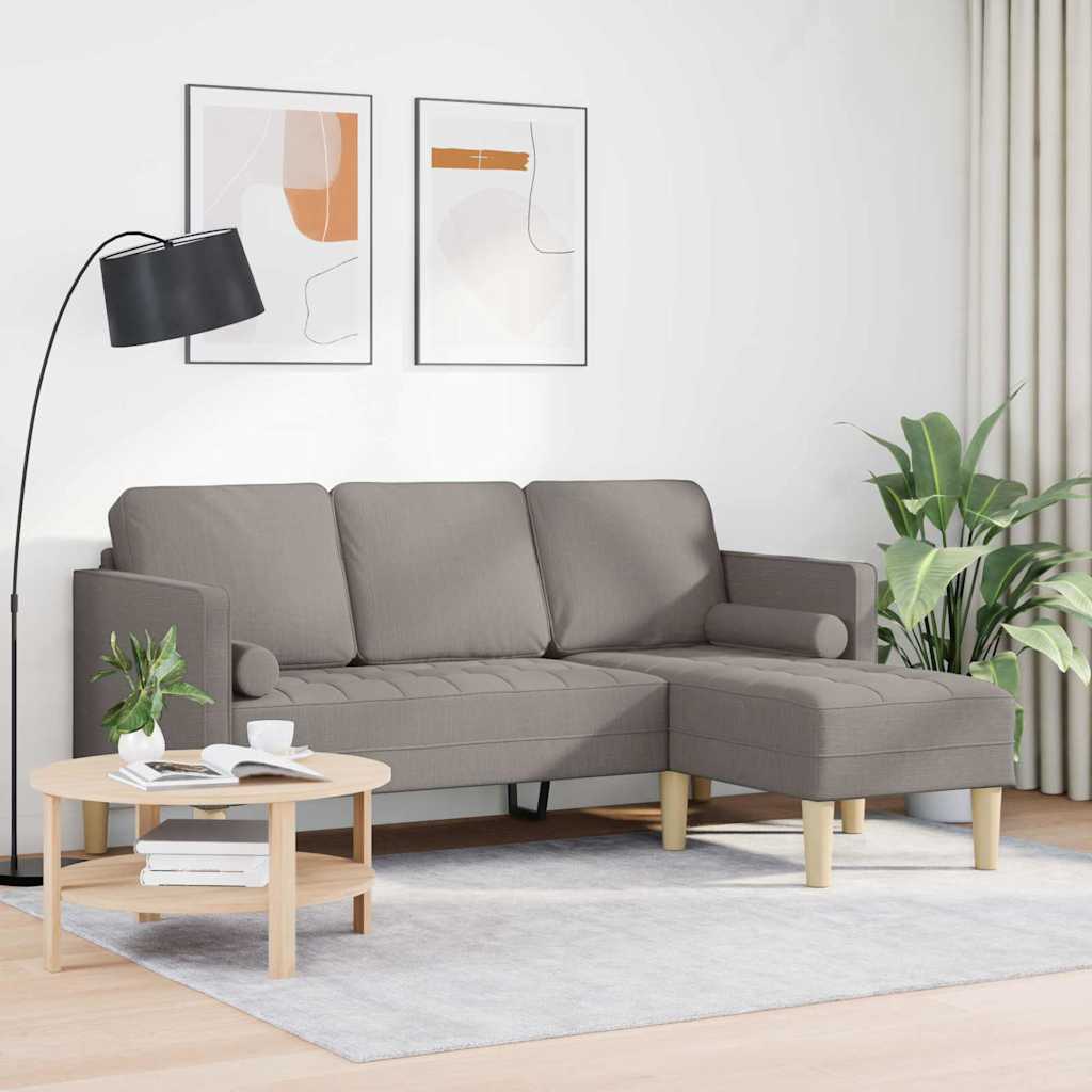 Σετ Καναπέ Taupe 173 x 131 x 67 εκ Πολυεστέρας