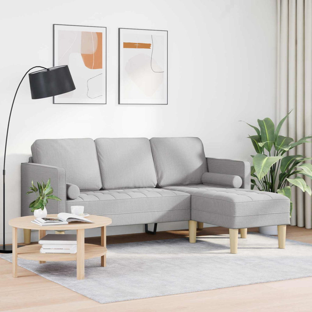Σετ Καναπέ Σκίουρος Γκρί 173 x 131 x 67 εκ Πολυεστέρας