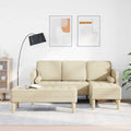 Σετ Καναπέ 2 τμχ. Κρεμ Πολυεστέρας