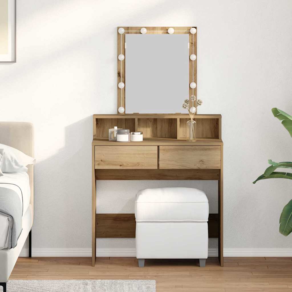 Κομμωτήριο artisan δρυς 80 x 41 x 144.5 εκ Επεξεργασμένο Ξύλο