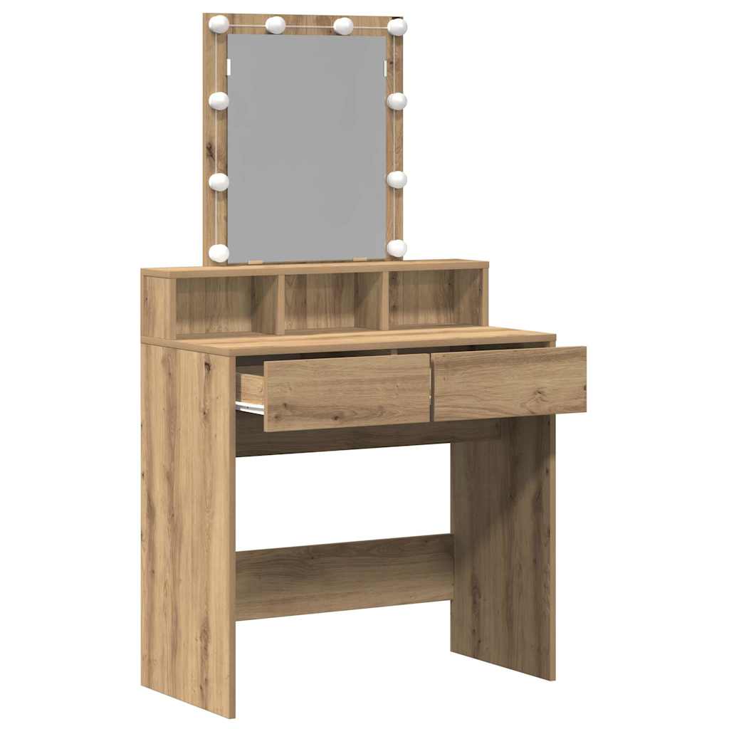 Κομμωτήριο artisan δρυς 80 x 41 x 144.5 εκ Επεξεργασμένο Ξύλο