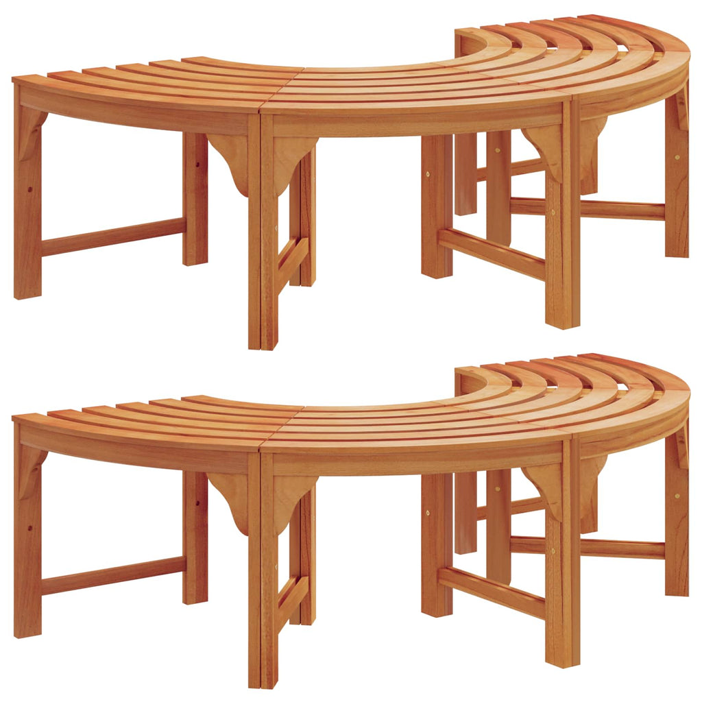 Παγκάκι Δέντρου 8 -Seater 2 τμχ. 160 x 80 x 45cm Φυσικό