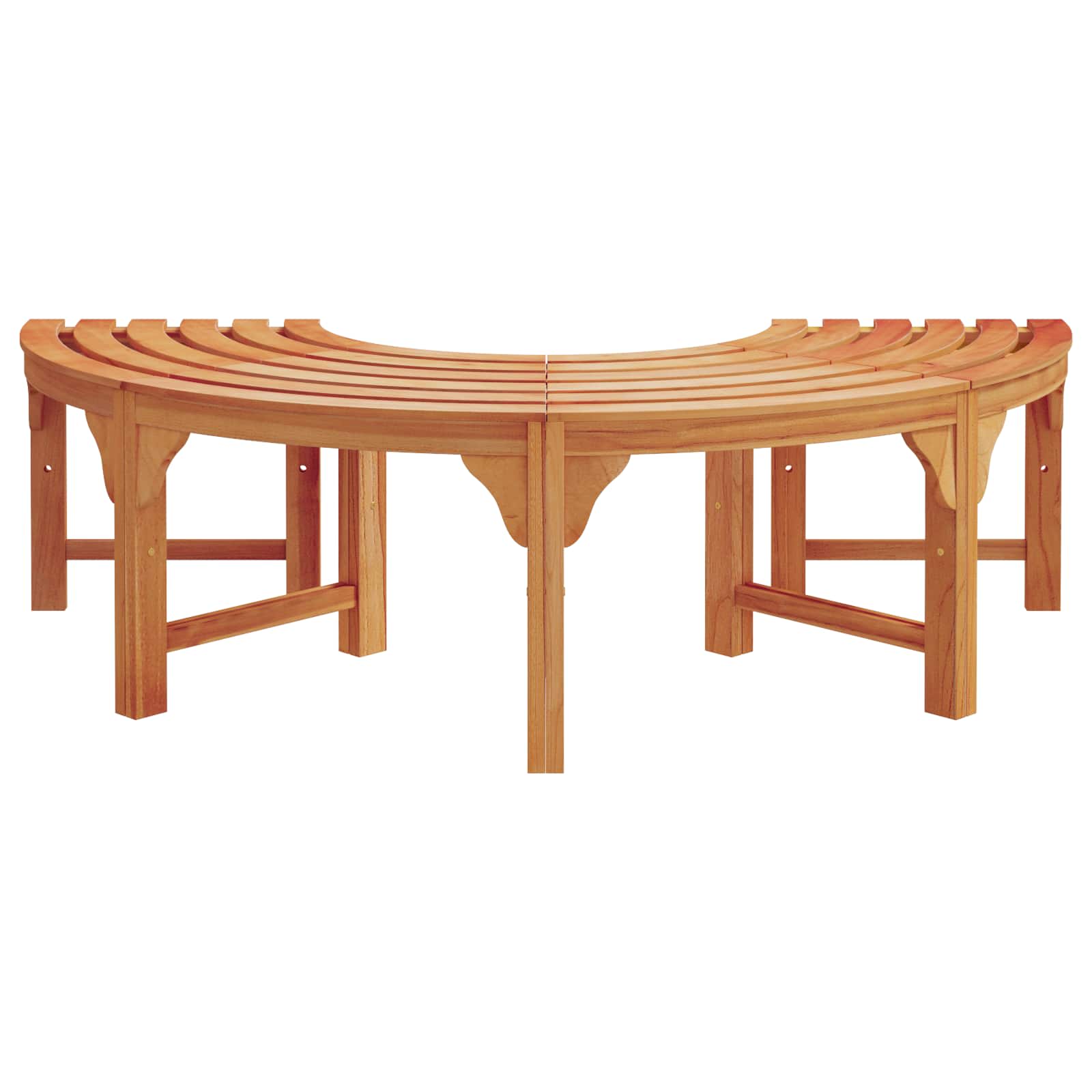 Παγκάκι Δέντρου 8 -Seater 2 τμχ. 160 x 80 x 45cm Φυσικό