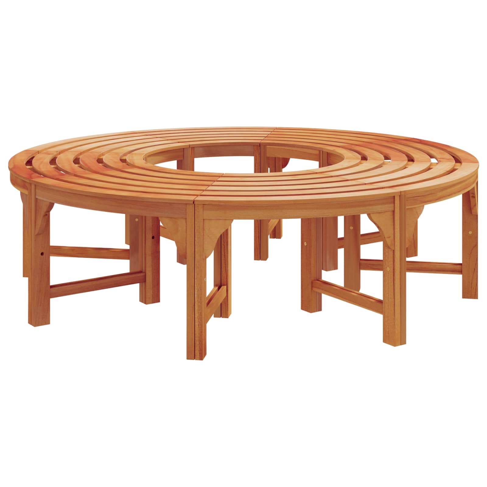 Παγκάκι Δέντρου 8 -Seater 2 τμχ. 160 x 80 x 45cm Φυσικό