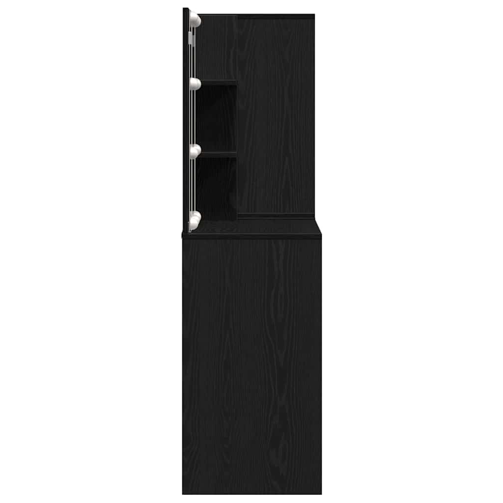 Σετ Τραπέζι Μακιγιάζ LED Μαύρη Οξυά 140 x 40 x 140 εκ