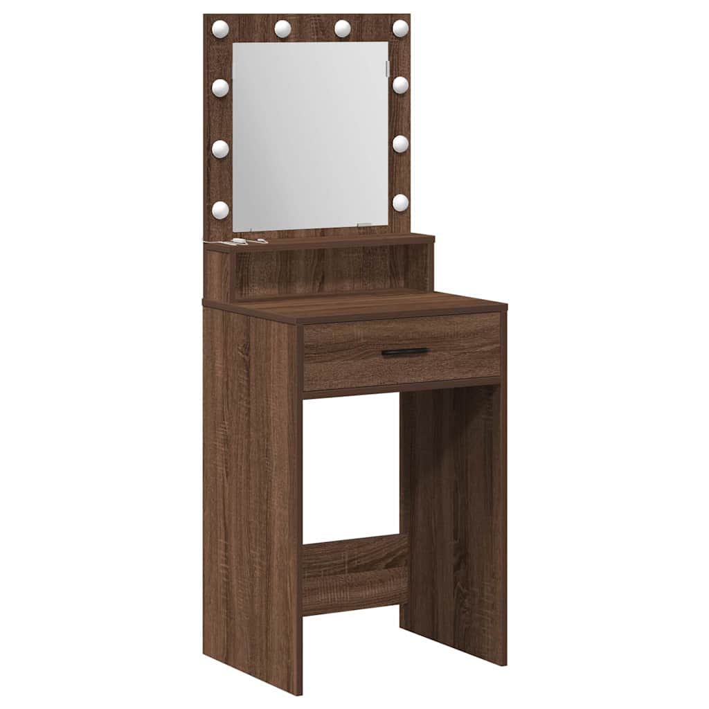 Τραπέζι περιποίησης Καφέ δρυς 50 x 41 x 135 εκ