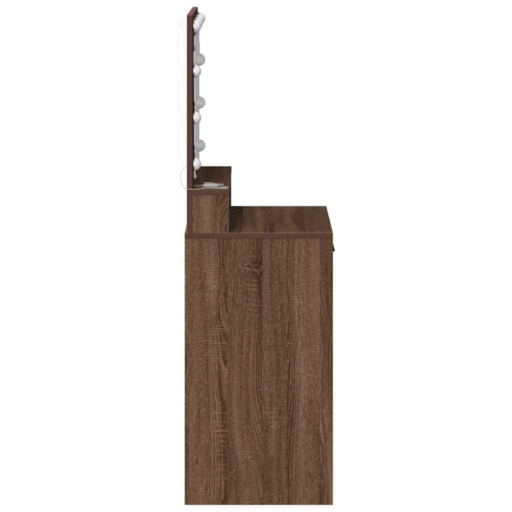 Τραπέζι περιποίησης Καφέ δρυς 50 x 41 x 135 εκ