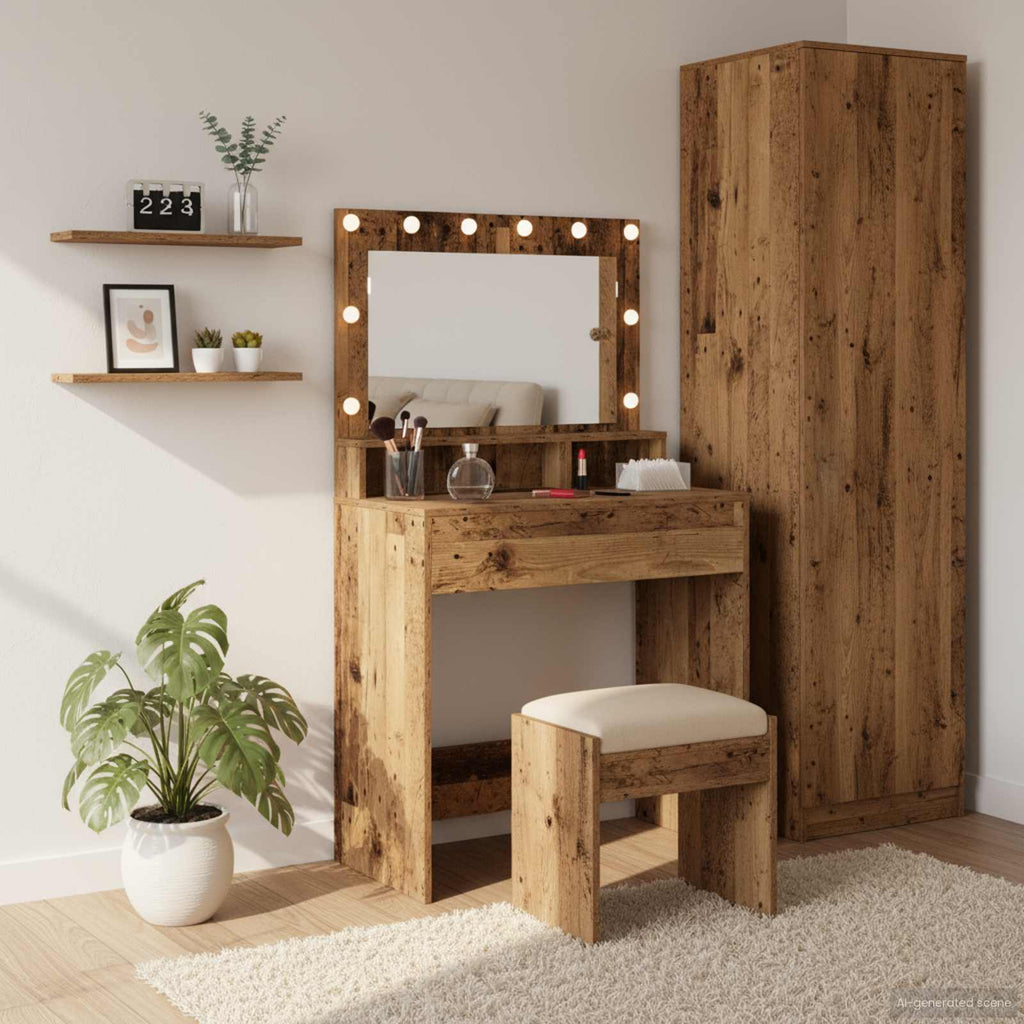Τραπέζι περιποίησης Παλιό ξύλο 75,5 x 41 x 135 εκ.