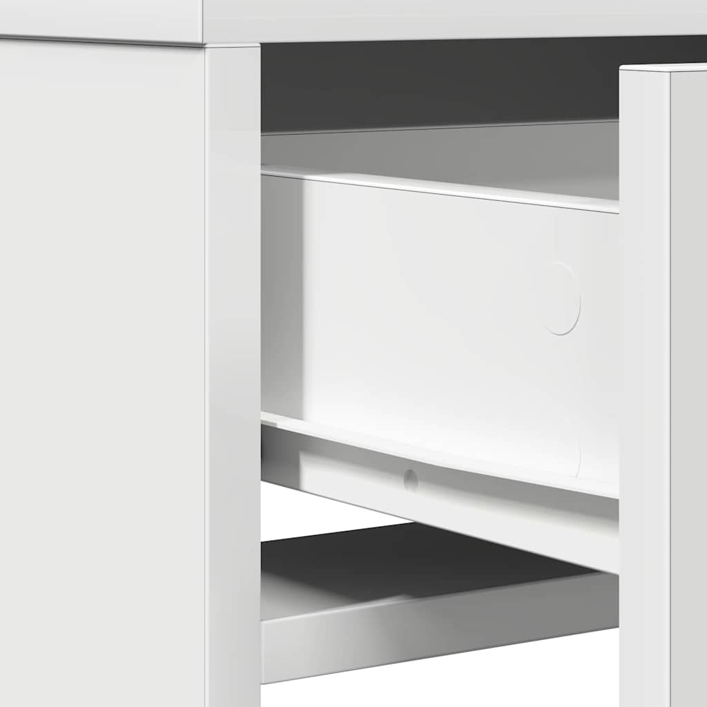 Τραπέζι περιποίησης Λευκό 50 x 41 x 140 εκ. Επεξεργασμένο Ξύλο