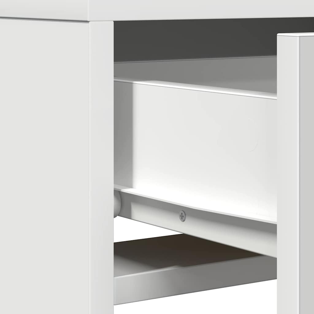 Τραπέζι περιποίησης Λευκό 50 x 41 x 140 εκ. Επεξεργασμένο Ξύλο