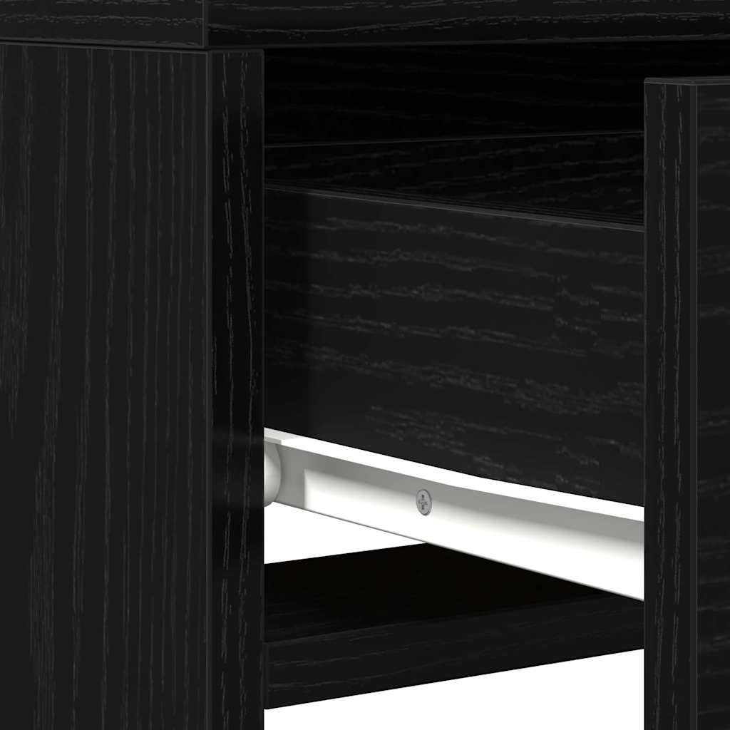 Τραπέζι περιποίησης Μαύρο 50 x 41 x 140 εκ. Επεξεργασμένο Ξύλο