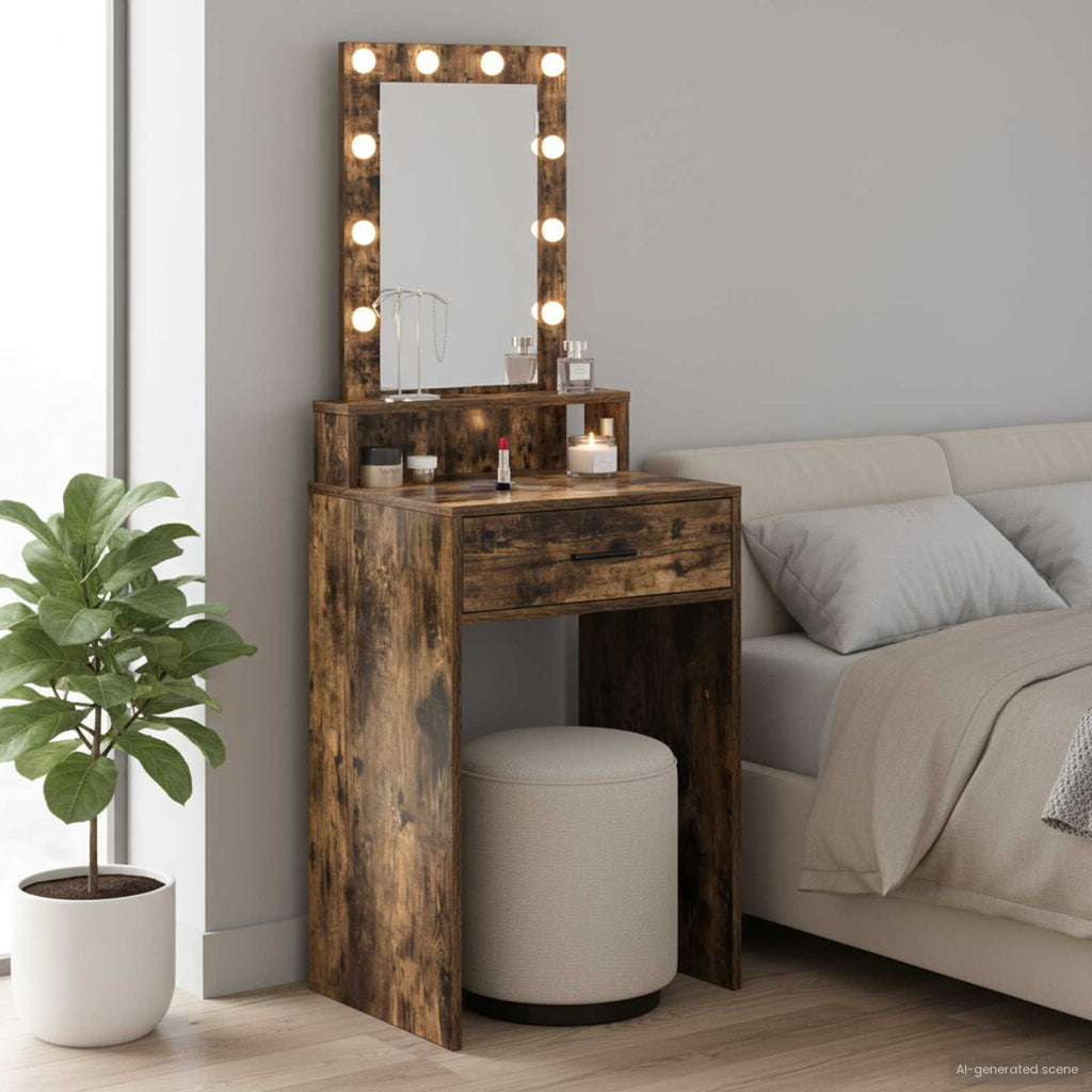Τραπέζι περιποίησης Καφέ 50 x 41 x 140 εκ. Επεξεργασμένο Ξύλο