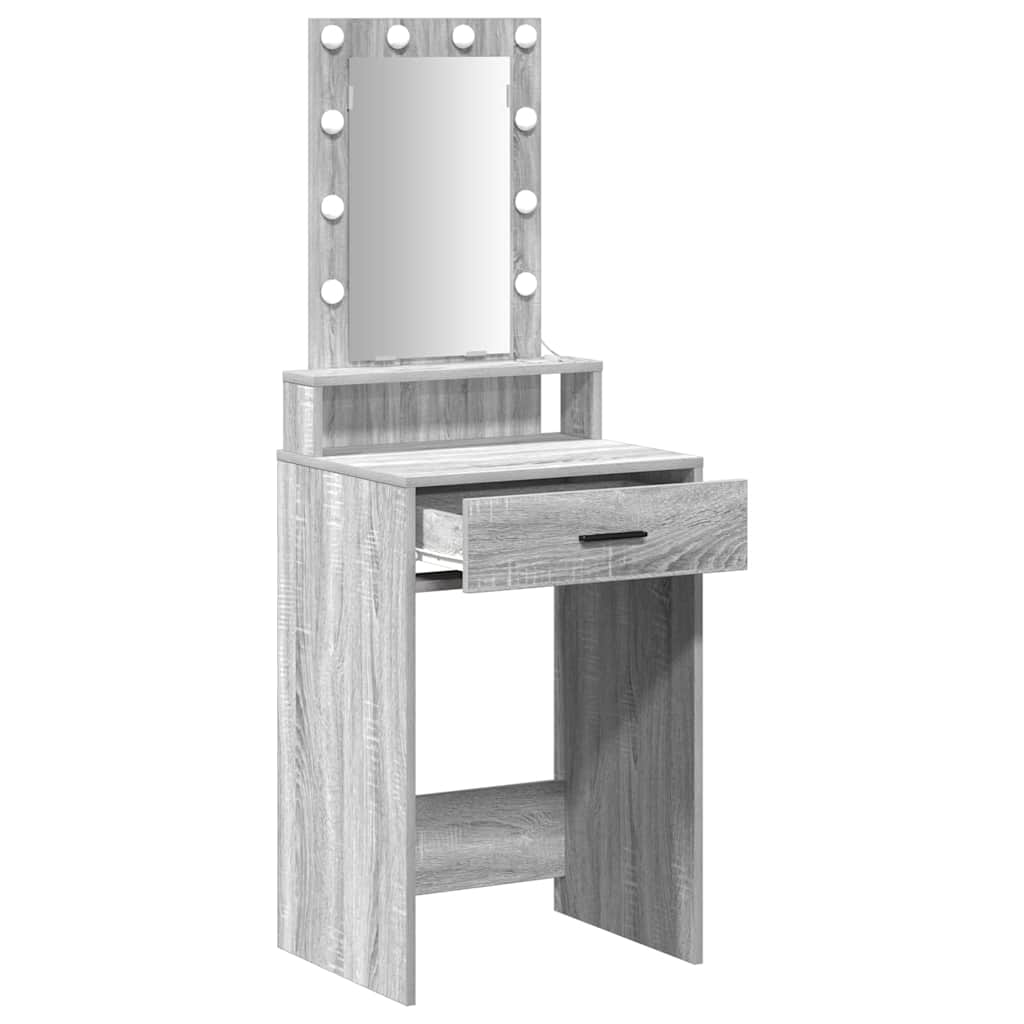 Τραπέζι περιποίησης Γκρι 50 x 41 x 140 εκ. Επεξεργασμένο Ξύλο