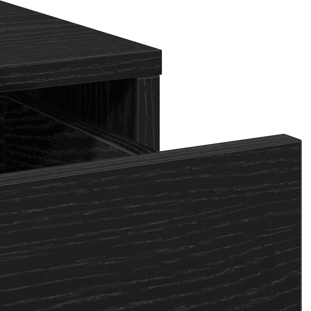 Τραπέζι περιποίησης Μαύρο 79 x 41 x 140 εκ. Επεξεργασμένο Ξύλο