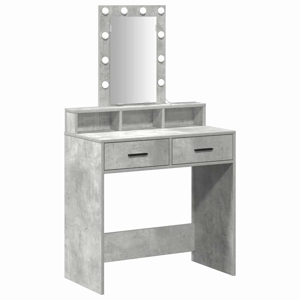 Τραπέζι περιποίησης Γκρι 79 x 41 x 140 εκ. Επεξεργασμένο Ξύλο