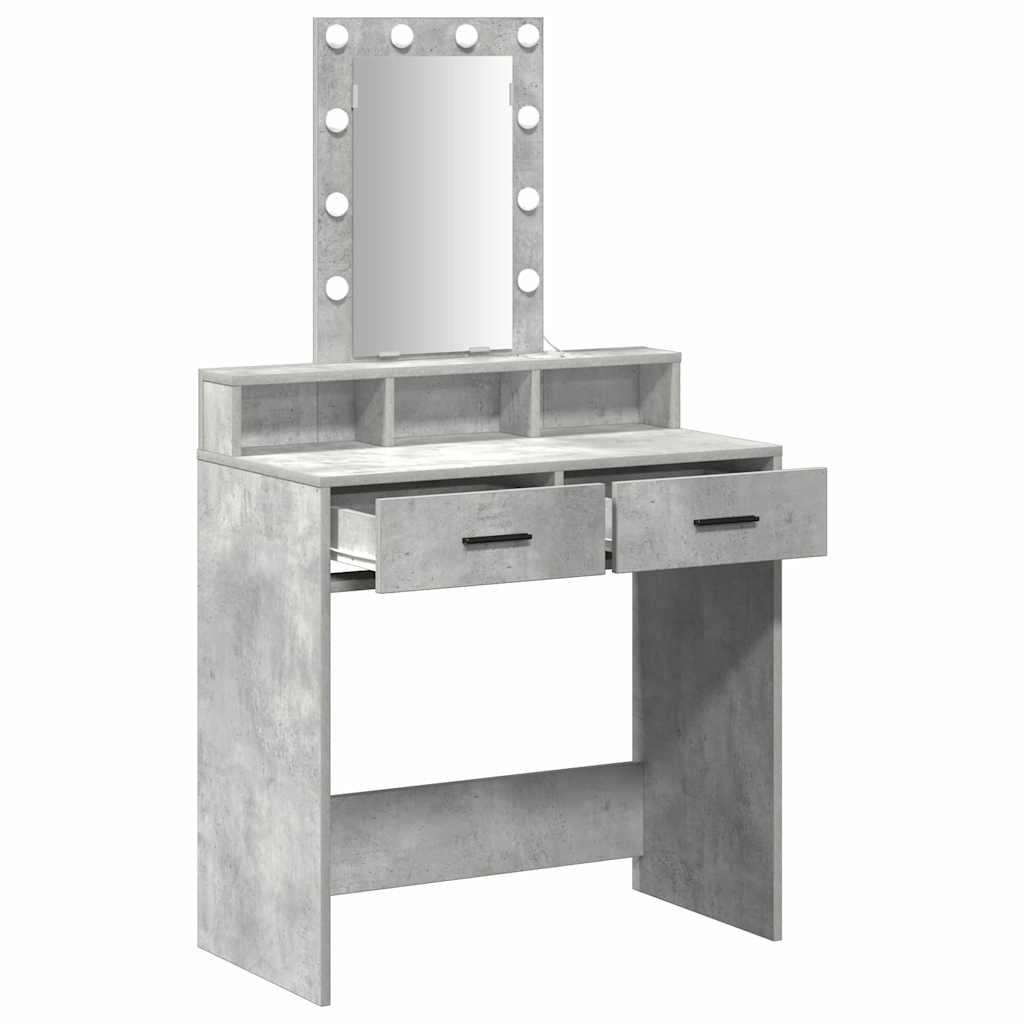 Τραπέζι περιποίησης Γκρι 79 x 41 x 140 εκ. Επεξεργασμένο Ξύλο