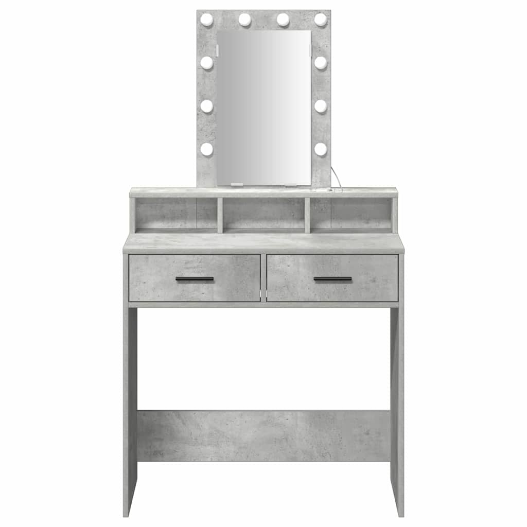 Τραπέζι περιποίησης Γκρι 79 x 41 x 140 εκ. Επεξεργασμένο Ξύλο