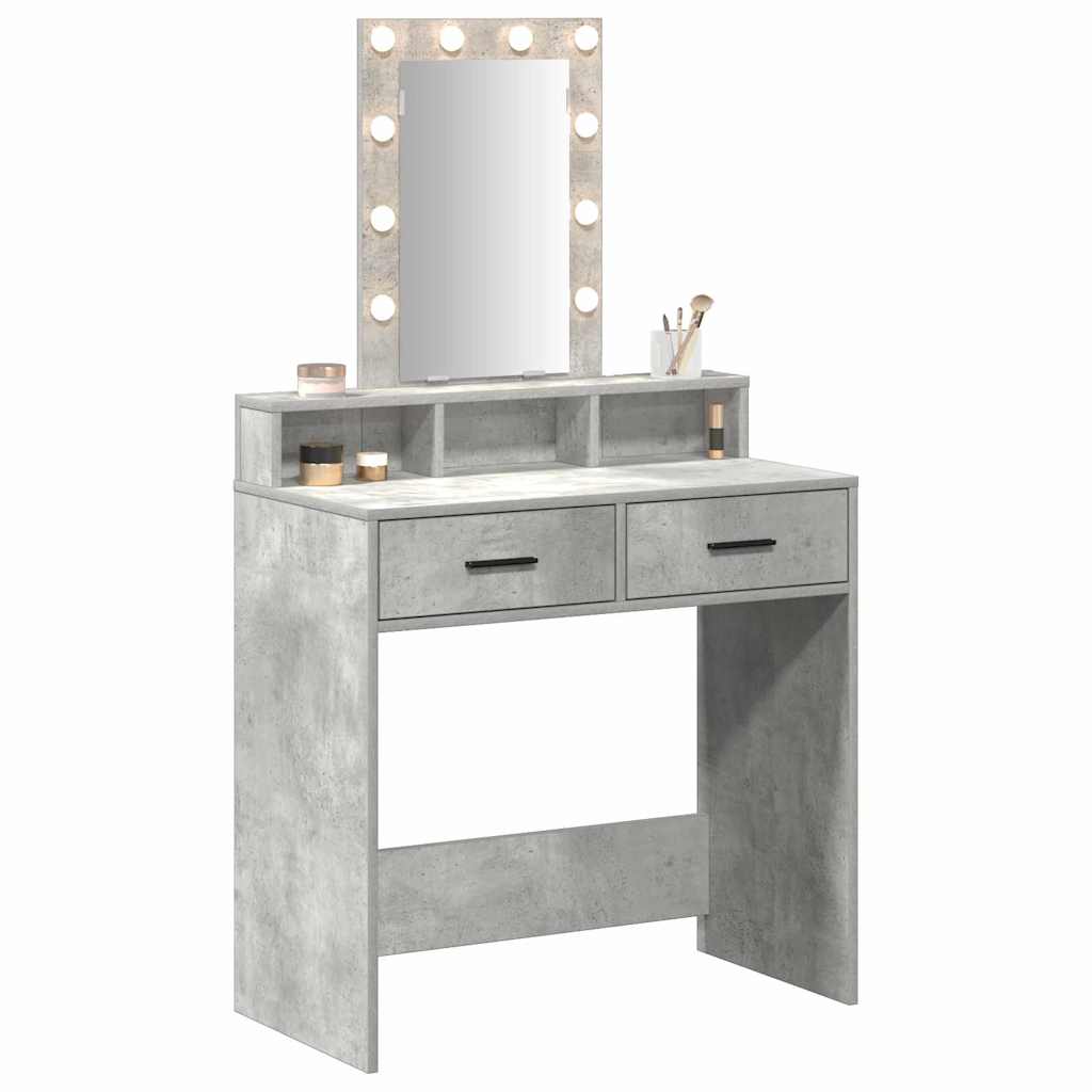 Τραπέζι περιποίησης Γκρι 79 x 41 x 140 εκ. Επεξεργασμένο Ξύλο