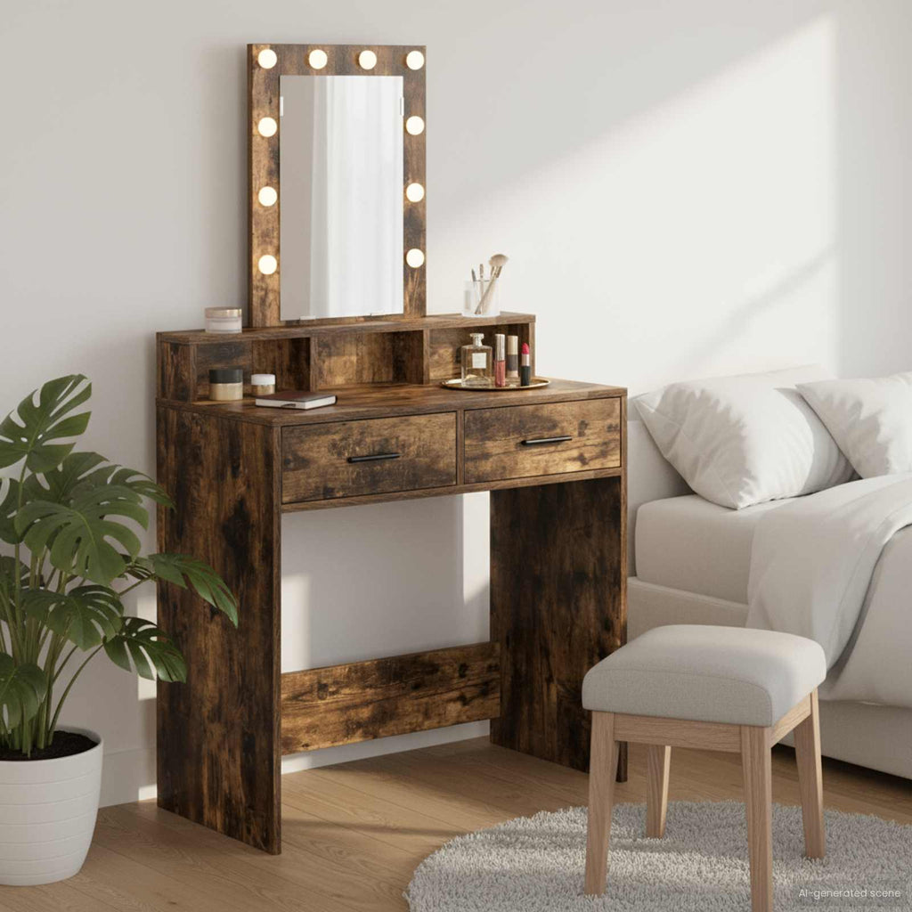 Τραπέζι περιποίησης Καφέ 79 x 41 x 140 εκ. Επεξεργασμένο Ξύλο