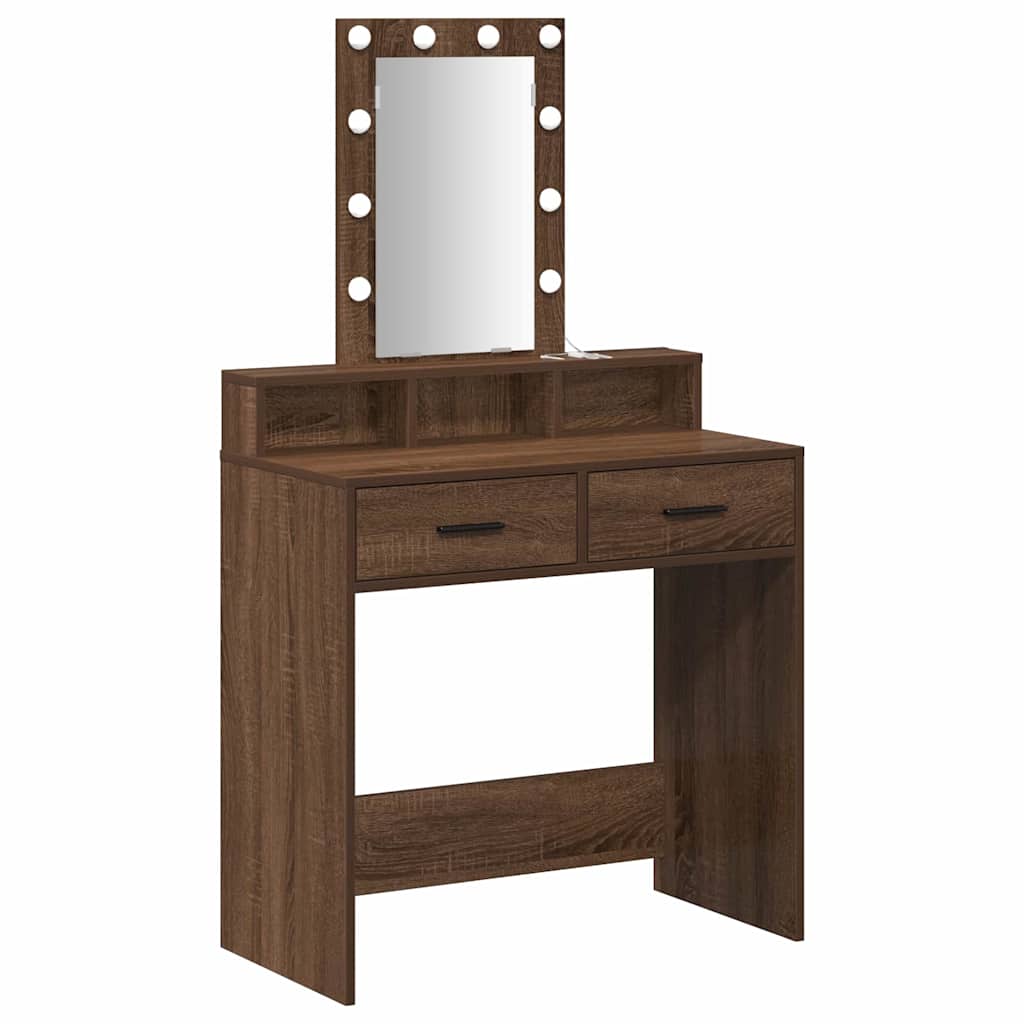 Τραπέζι περιποίησης Καφέ 79 x 41 x 140 εκ. Επεξεργασμένο Ξύλο