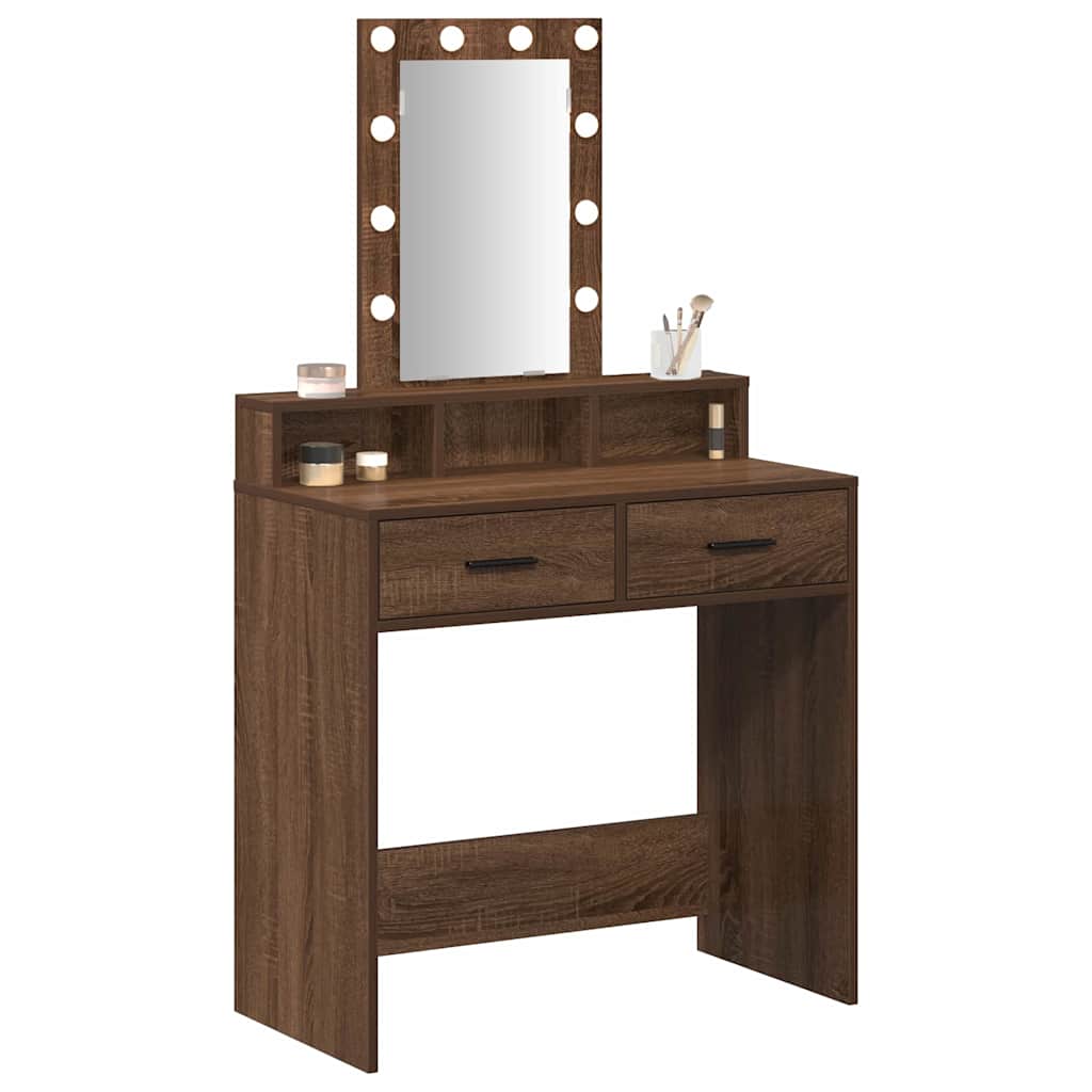 Τραπέζι περιποίησης Καφέ 79 x 41 x 140 εκ. Επεξεργασμένο Ξύλο