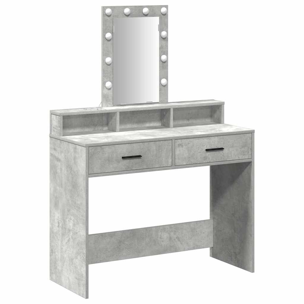 Τραπέζι περιποίησης Γκρι 100 x 41 x 140 εκ. Επεξεργασμένο Ξύλο