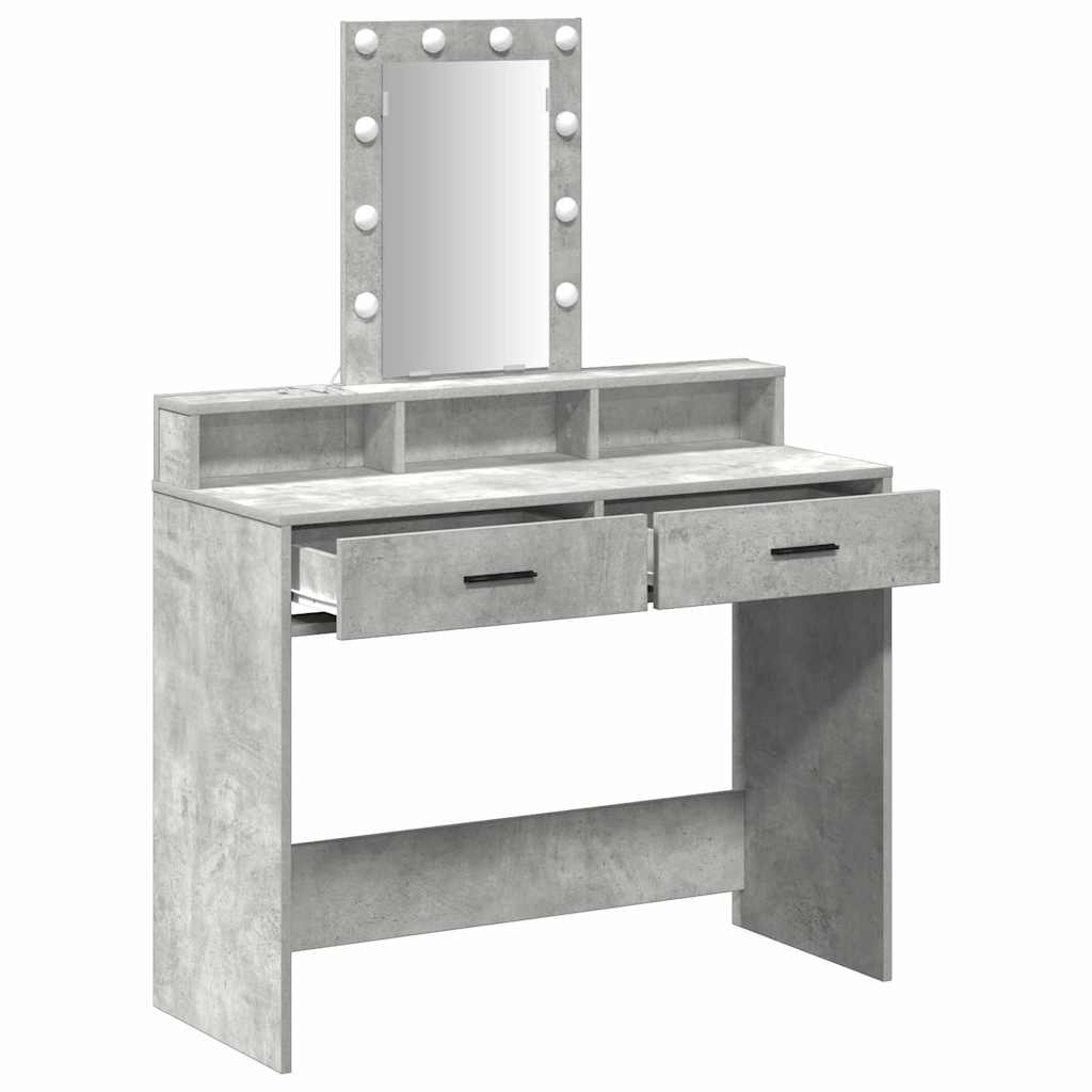 Τραπέζι περιποίησης Γκρι 100 x 41 x 140 εκ. Επεξεργασμένο Ξύλο