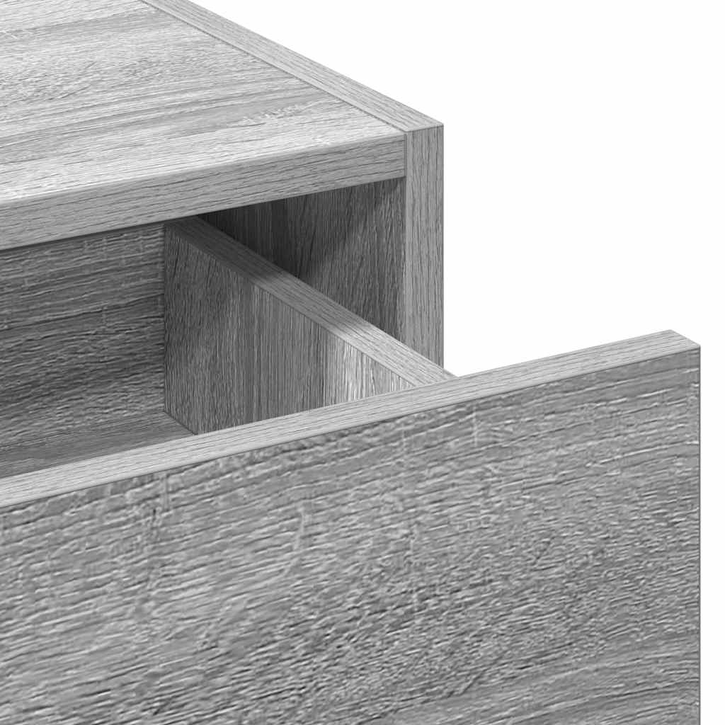 Τραπέζι περιποίησης Γκρι 100 x 40 x 70 εκ. Επεξεργασμένο Ξύλο