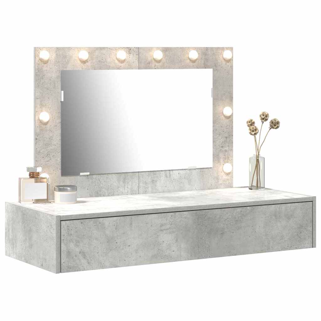 Τραπέζι περιποίησης Γκρι 100 x 40 x 70 εκ. Επεξεργασμένο Ξύλο