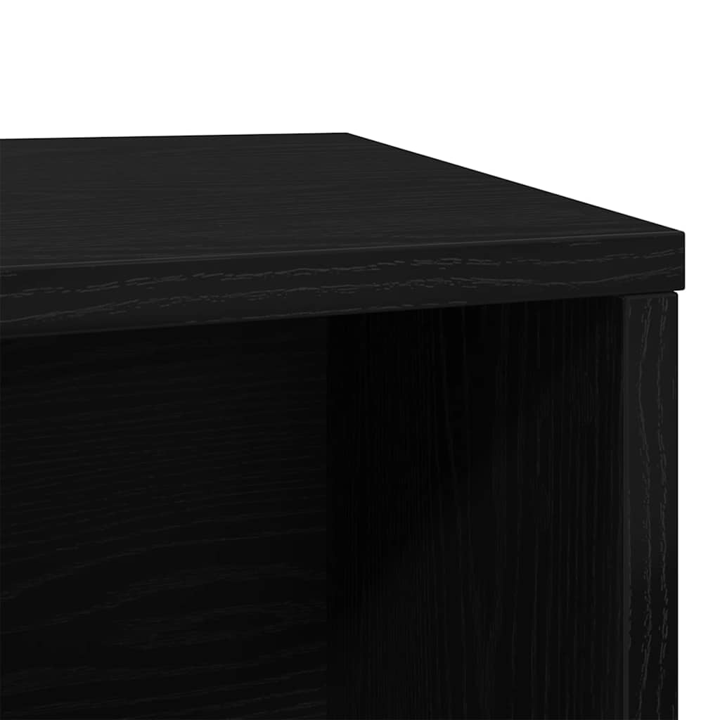 Άμμος για Γάτες - Θήκη Μαύρη Δρυς 60x40x40 εκ. από Τεχνητό Ξύλο
