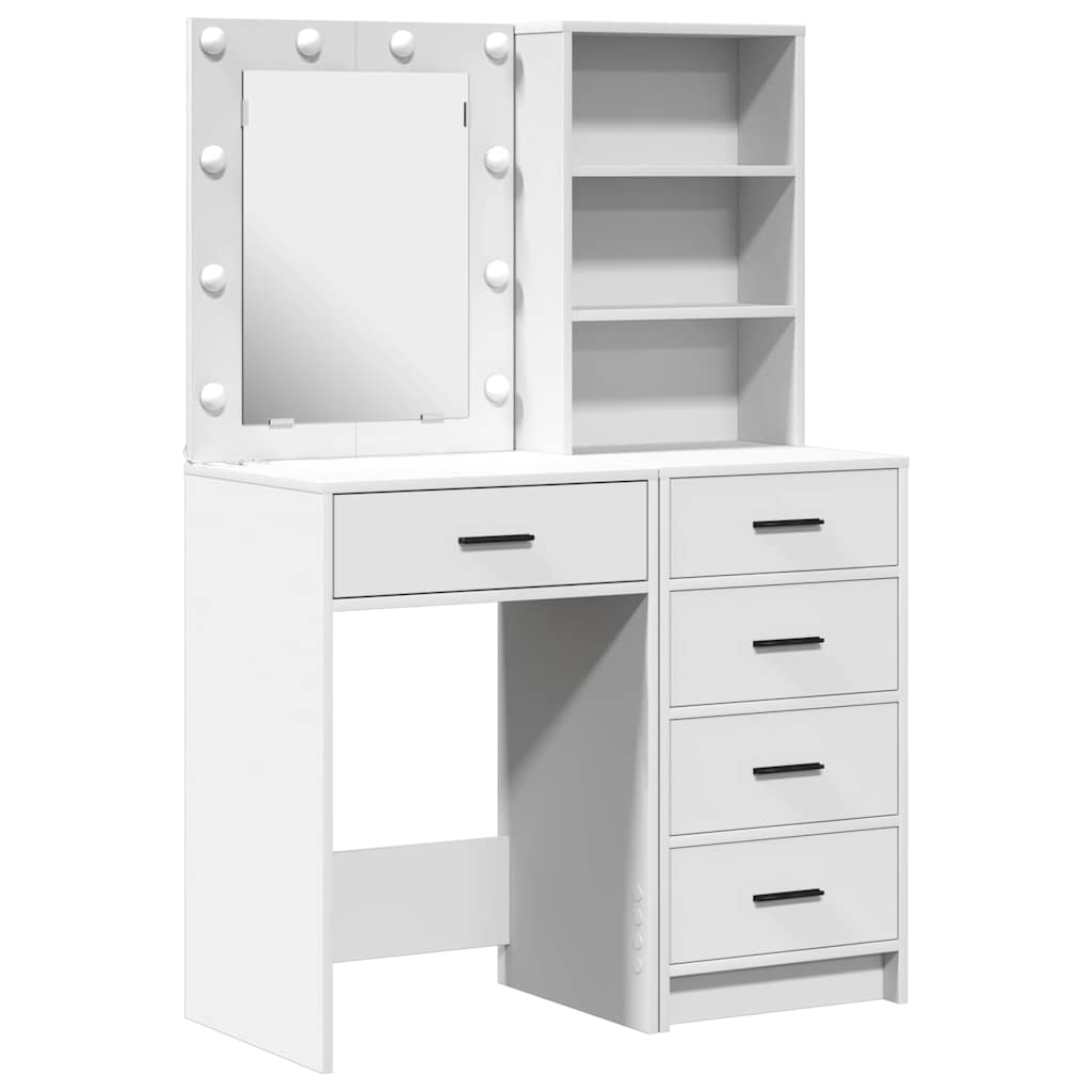 Τραπέζι περιποίησης 2 τμχ. Λευκό 50 x 41 x 135 εκ