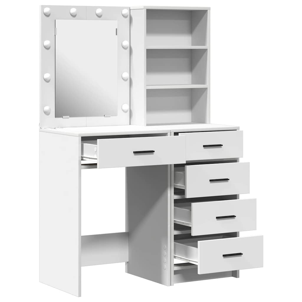 Τραπέζι περιποίησης 2 τμχ. Λευκό 50 x 41 x 135 εκ