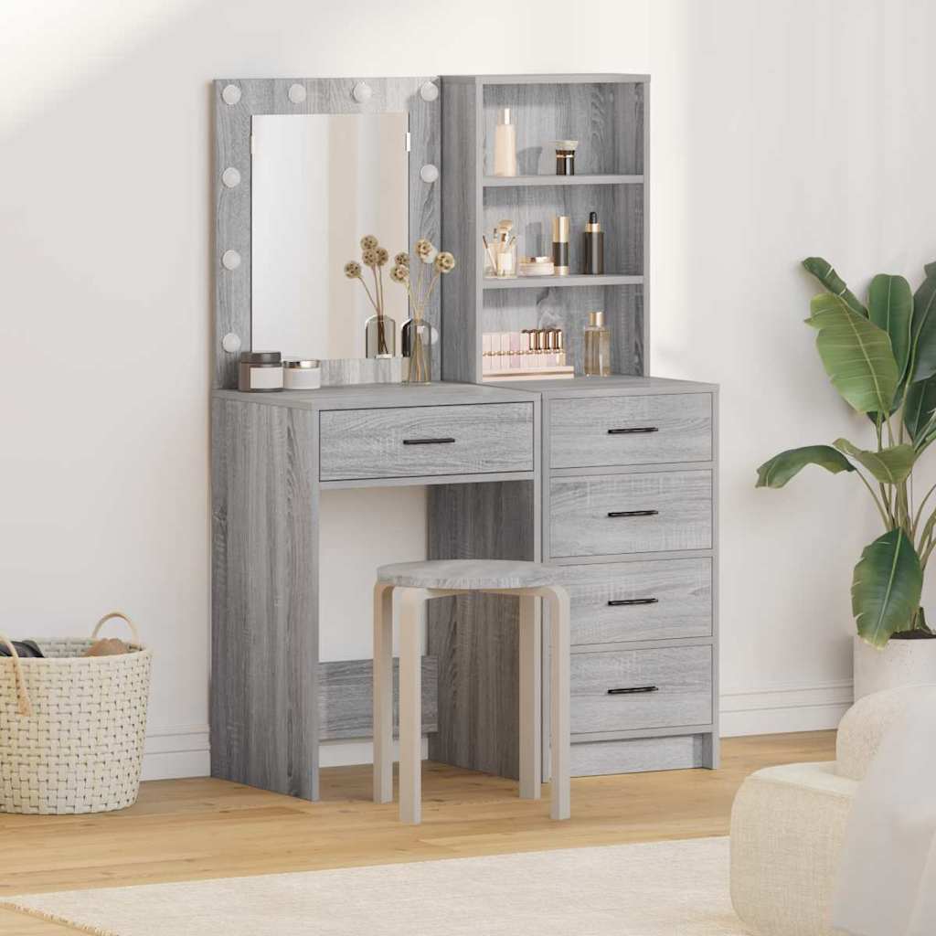 Τραπέζι περιποίησης 2 τμχ. Γκρι 50 x 41 x 135 εκ